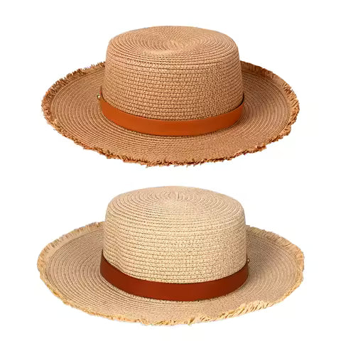 Chapeau Panama Fedora Paille Rétro Femme JEWELRYWE