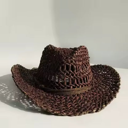 Chapeau Cowboy Paille Naturelle Homme