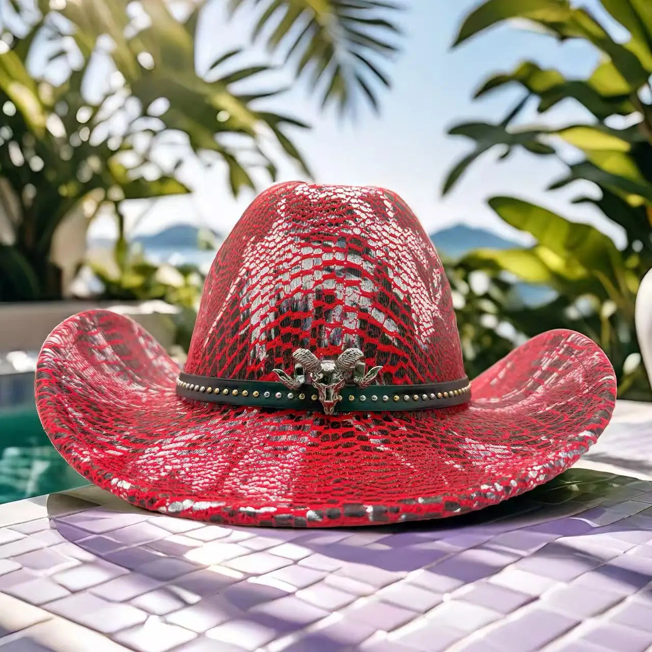 Chapeau Cowboy Strass Unisexe