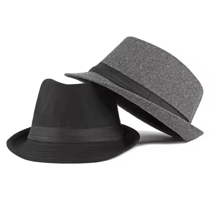 Chapeau Fedora Noir Élégant Unisexe