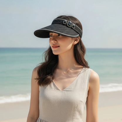 Chapeau de Soleil Luxe Strass Femme