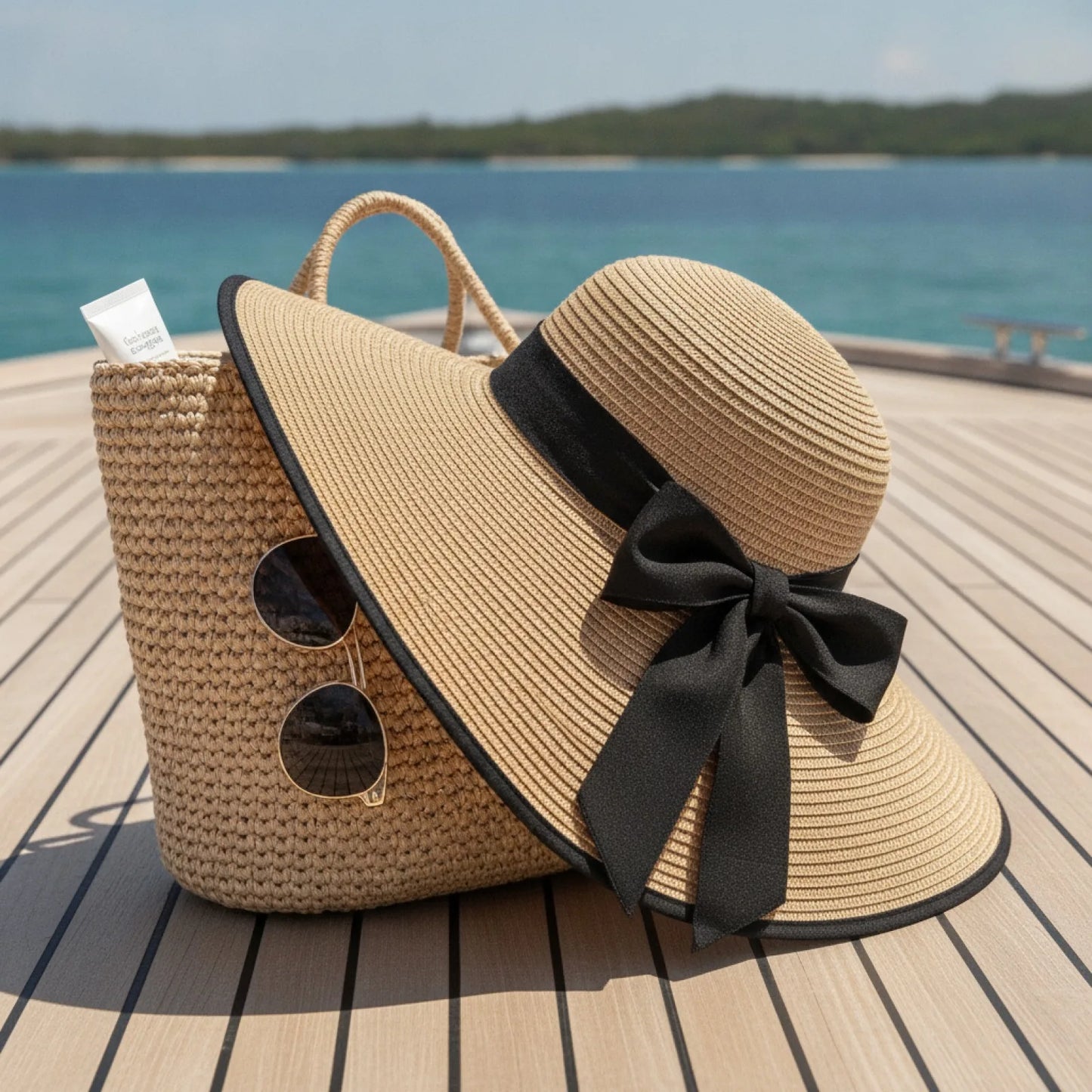 Chapeau de Paille Large Bord Femme - Protection Solaire & Voyage