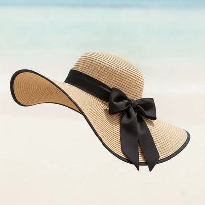 Chapeau de Paille Large Bord Femme - Protection Solaire & Voyage