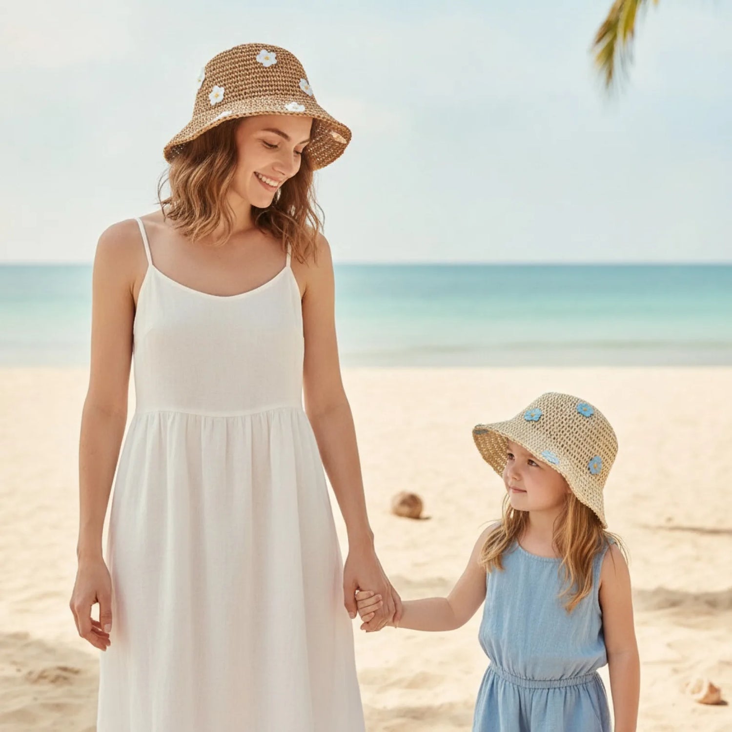 Chapeau Panama Fleuri Princesse - Famille