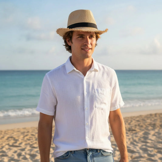 Chapeau Cowboy Paille Homme - Protection Solaire Estivale