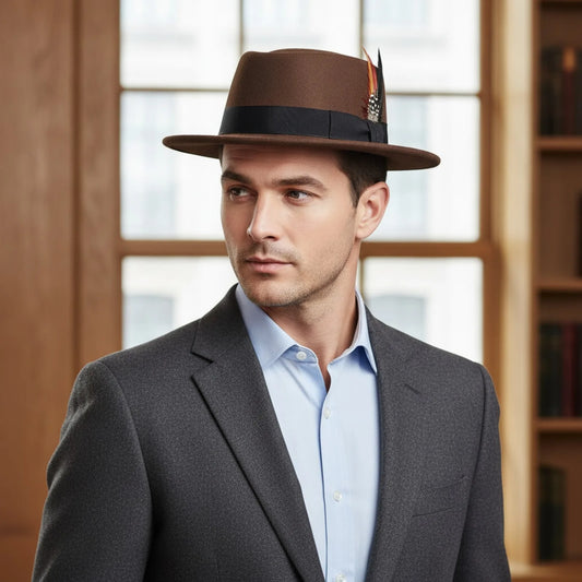 Chapeau Fedora Vintage Homme - Élégance Rétro