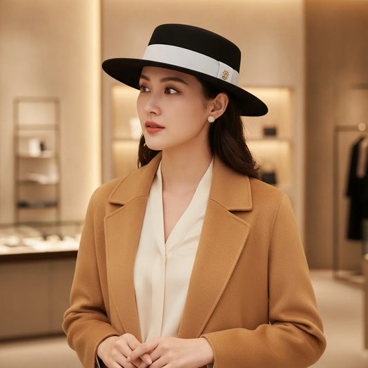 Chapeau Fedora Femme Élégant en Feutre