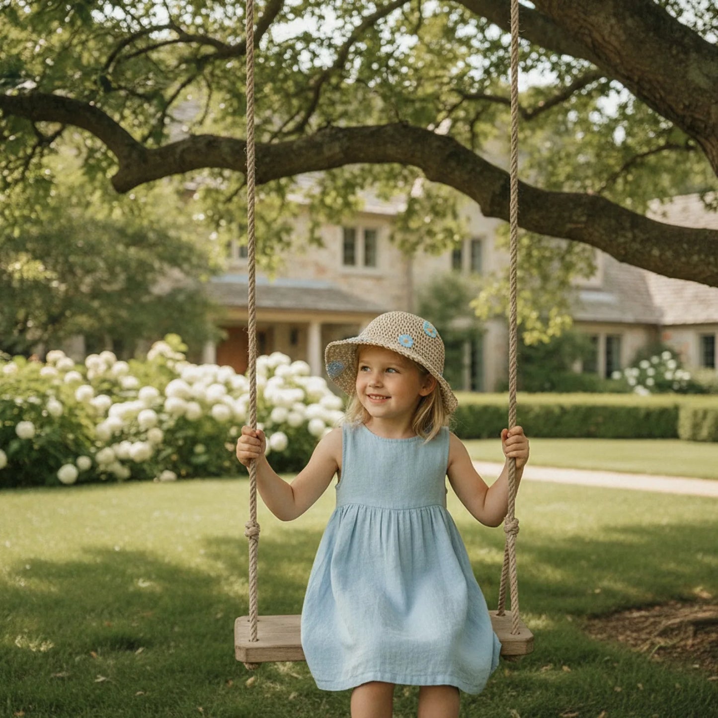Chapeau Panama Fleuri Princesse - Famille